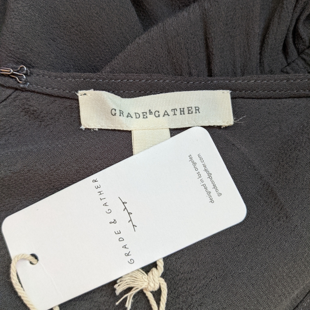 NWT Grade & Gather Coal Gray Jumpsuit - Picture 4 of 5